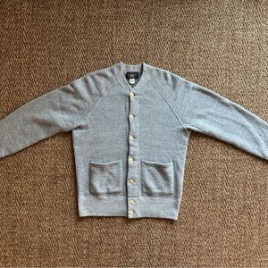 Ralph Lauren Double RL RRL Mens Sweater Cardigan Grey